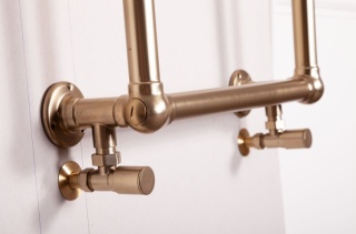 Bassingham Towel Rail 770mm x 500mm Brushed Brass